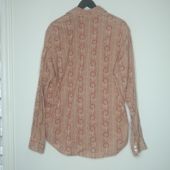 RRL by Ralph Lauren cotton snap button down - Picture 2 of 4